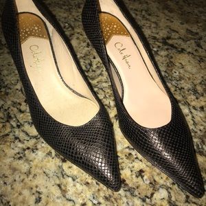 Cole Haan Nike Air brown pointed toe pumps